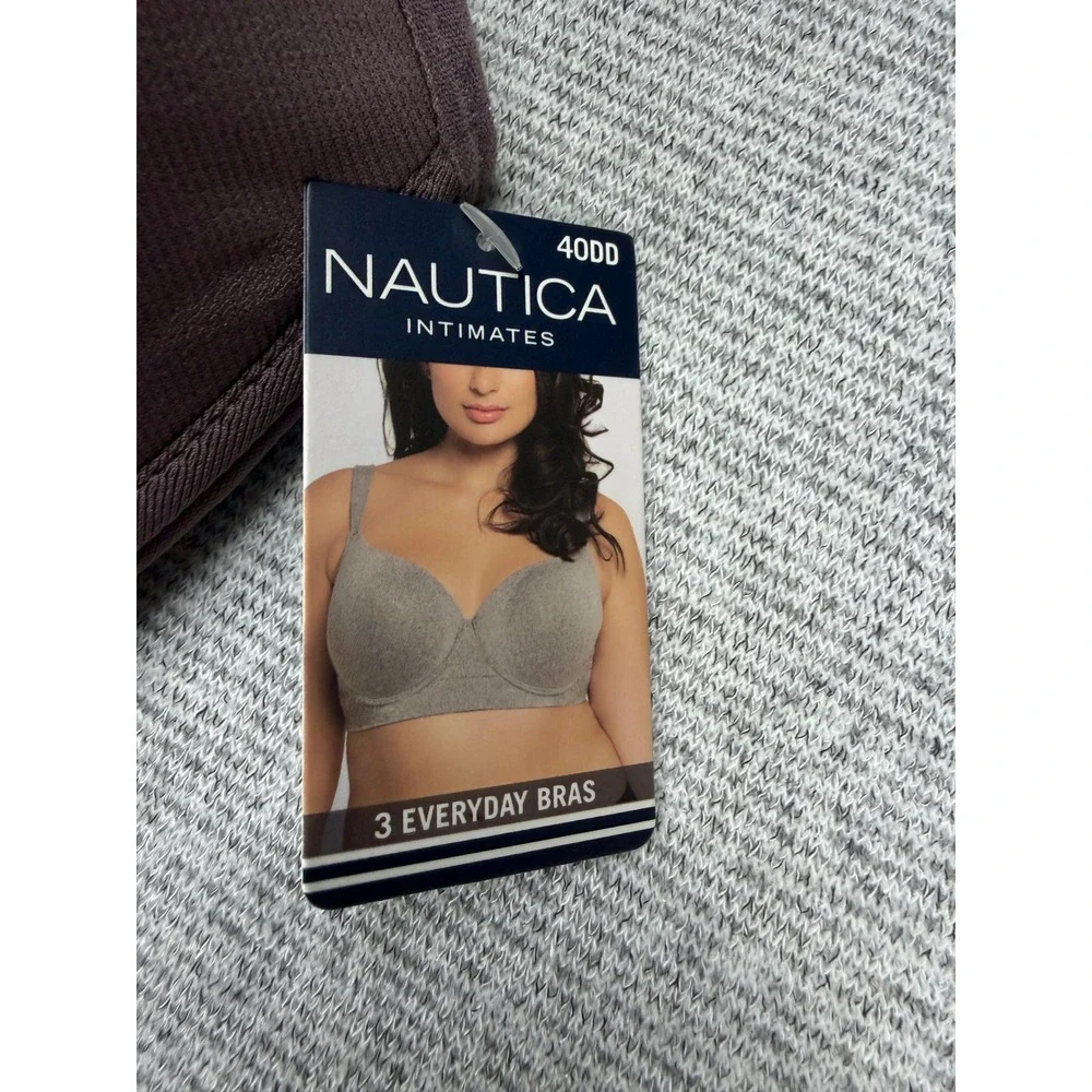 Nautica Intimates Womens 40DD Everyday T-Shirt Bra Mauve Underwire MSRP $58‎